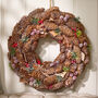 Natural Pinecone Indoor Christmas Wreath, thumbnail 1 of 6