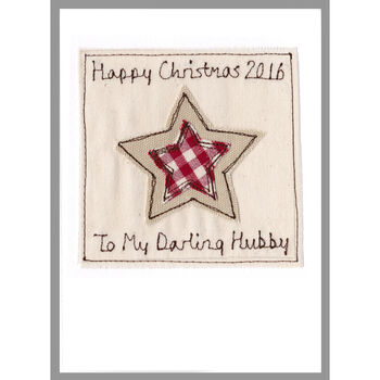 Personalised Star 1st Christmas Card For Baby Boy, 8 of 12