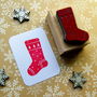 Christmas Stocking Rubber Stamp, thumbnail 1 of 3