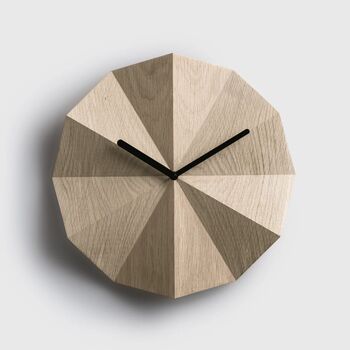 Solid Oak Wood Origami Clock, 2 of 2