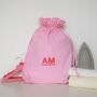 Gingham Laundry Bag With Initials Motif, thumbnail 4 of 8