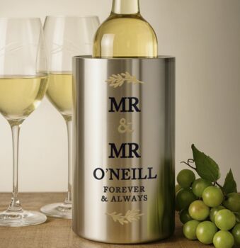 Personalised Couples Wine Cooler, 3 of 3