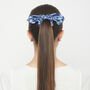 100% Silk Bow Scrunchie Blue Skies, thumbnail 2 of 3