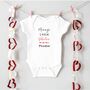 Personalised Daddy's Little Valentine Babygrow Or Sleepsuit, thumbnail 2 of 2