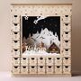 Personalised Wooden Winter Scene Advent Calendar, thumbnail 8 of 8