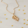 Feather Sterling Silver Gold Or Rose Gold Necklace, thumbnail 4 of 12