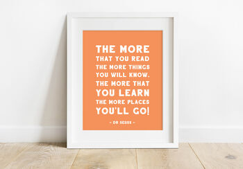 Dr Seuss 'Places You'll Go' Quote Print, 3 of 6