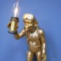 Large Gold Scuba Diving Monkey Lamp, thumbnail 1 of 3