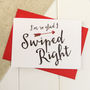 'Swiped Right' Online Dating Valentine's Card, thumbnail 1 of 3