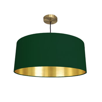 Bottle Green Drum Lampshade, 8 of 9