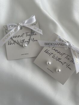 Bridesmaid Pearl Necklace Gift, 5 of 5