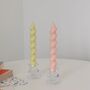 Swirl Twist Tapered Candle, thumbnail 4 of 4