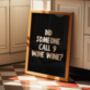 Funny Wine Wall Art Print Happy Hour Wine Bar Cart Kitchen Disco, thumbnail 5 of 9