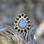 Labradorite And Black Spinel Cocktail Ring, thumbnail 3 of 8