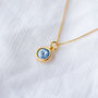 21st Birthday Birthstone Sterling Silver Necklace – 21st Gift For Her, thumbnail 6 of 10