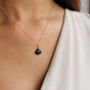 14 Kt Gold Filled Lapis Lazuli Gemstone Necklace, thumbnail 4 of 5