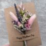 Mothers Day Dried Flower Card, thumbnail 1 of 3