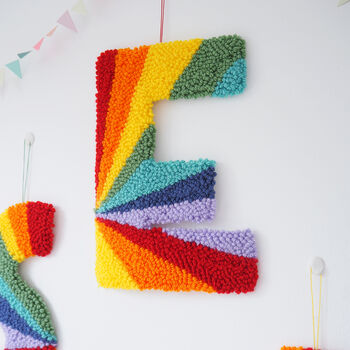 Rainbow Stripe Decorative Letter, 3 of 5