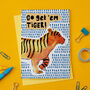 Go Get 'Em Tiger Good Luck Card, thumbnail 1 of 4