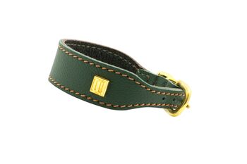 Handmade Flat And Wider Soft Leather Collar, 6 of 12