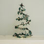 Mini Light Up Holly Leaf Tree, thumbnail 2 of 3