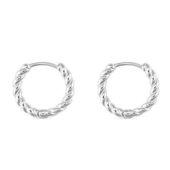 Gold Or Silver Minimalist Huggie Hoop Earrings, 7 of 12