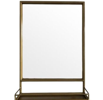 Mirror With Shelf Black Or Gold, 4 of 9