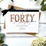 Forty And Fabulous Handmade Leopard Print Birthday Card, thumbnail 3 of 8