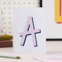 Colourful Initial Letter Card, thumbnail 2 of 10