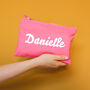 Personalised Name Makeup Bag Dolly Font, thumbnail 2 of 3