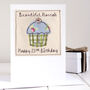 Personalised 21st Birthday Cupcake Card For Her, thumbnail 1 of 8