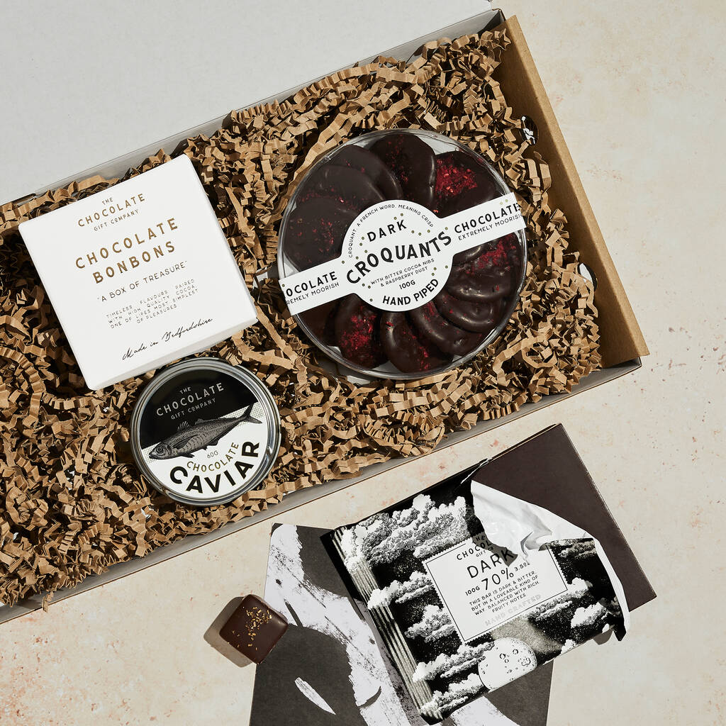 Dark Chocolate Letterbox Gift By The Chocolate Gift Company