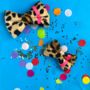 Leopard Neon Dog Bow Tie, thumbnail 1 of 12