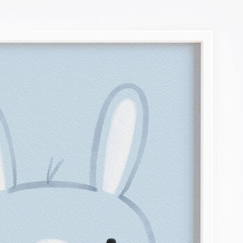 Cute Bunny Rabbit Personalised Name Print, 3 of 10
