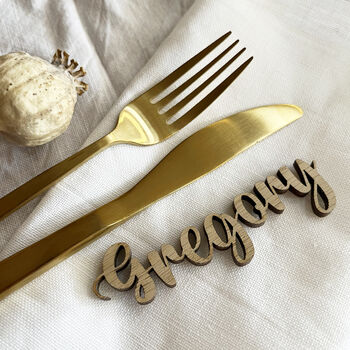 Script Name Wedding Place Setting, 5 of 6