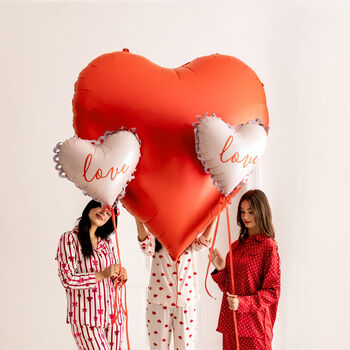 Red Xxl Heart Foil Balloon, 2 of 4