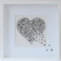 Lace Butterfly Framed Wedding Art, Colour Choice, thumbnail 1 of 5