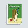 Cricket 30th Birthday Card, thumbnail 2 of 2