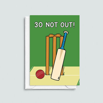 Cricket 30th Birthday Card, 2 of 2