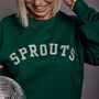 Personalised Varsity Slogan Christmas Sweatshirt, thumbnail 9 of 9