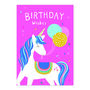 Unicorn Birthday Card, thumbnail 2 of 3