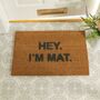 Hey, I'm Mat Printed Doormat, thumbnail 2 of 2