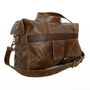 Handcrafted Brown Travel Bag, thumbnail 2 of 8