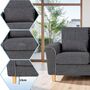 Three Seater Sofa Comfortable Fabric Sofa With Cushions, thumbnail 8 of 12