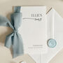 Luxury 'Her Vows' Wedding Vows Card, Modern Script, Personalised, thumbnail 3 of 10