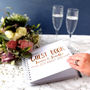 Personalised Wedding Guest Book With Heart Swashes, thumbnail 1 of 1
