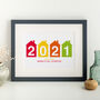 Little Houses And Year Personalised Print, thumbnail 4 of 6