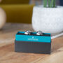 Rugby Ball Engravable Personalised Cufflinks And Box, thumbnail 3 of 6