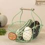 Personalised Handwoven Green Wire Kitchen Trug, thumbnail 1 of 5