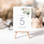 Wedding Table Numbers Pink And White Peony, thumbnail 3 of 3